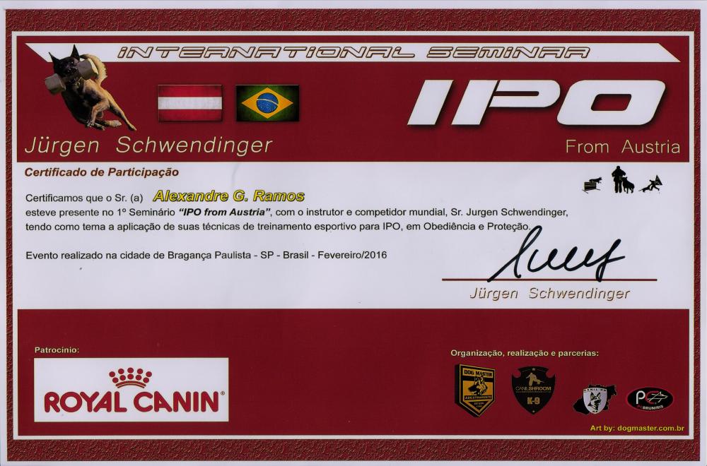 2016.Fev - Jürgen Schwendinger - IPO - Austria